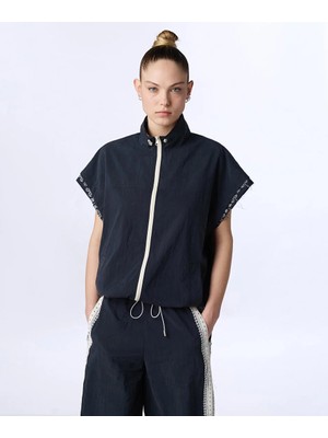 Twist KUMAŞ MIX YÜKSEK YAKA YELEK TS1260007020015