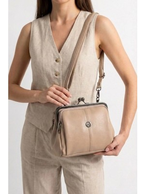 TN-206 Burslu Kadın Omuz Çantası Klipsli El Çantası Çapraz Çanta