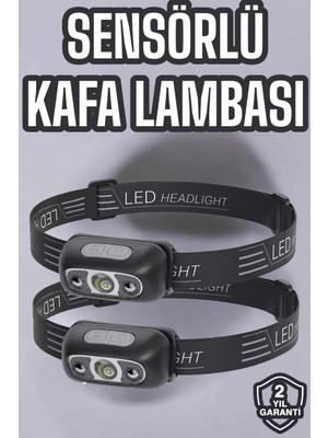 Epilons Mey Ithalat® Kafa Lambası Kamp Lambası LED Işık Şarjlı Ayarlanabilir