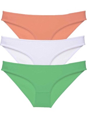 Liyuza 3 Adet Süper Eko Set Likralı Kadın Slip Külot 544