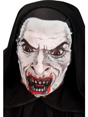 Epilons Mey Ithalat® Kafaya Tam Geçmeli Bez Vampir Maskesi - Streç Korku Maskesi - 3D Baskılı Maske Model 2