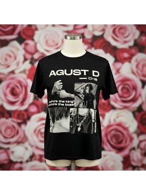 Cakkey Favoriconsept - Bts - Suga Agust D Who's The King Boss  Tişört