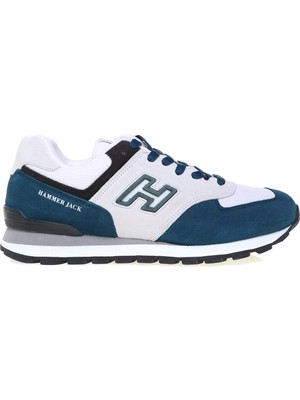Hammer Jack Erkek Spor Ayakkabı 102 19253-M Mavi / Beyaz Düz Taban Petrol Renk