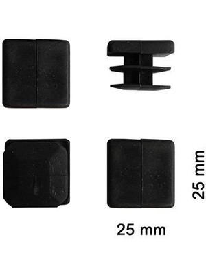 Epilons Mey Ithalat® Kare Profil Iç Tapa 25X25 mm 4 Adet