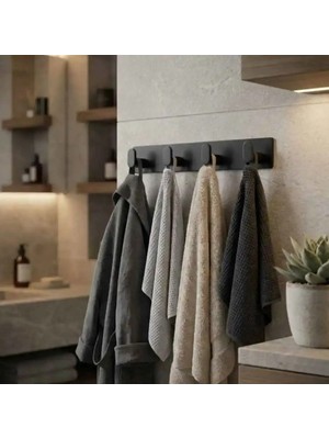 System 2327 Yapışkanlı Askı Siyah Renk 255MM (AS2327 0255 Al6-Al6)