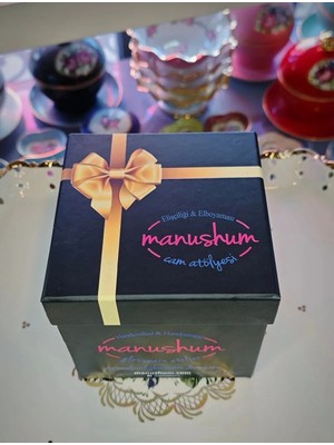 Manushum Hediye Fincan Kutusu-2 Fincan Için