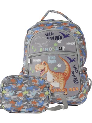 Tom Çanta Dinosaur Okul Çantası Çnt 5110/02 Okul Çantası ve Beslenme Seti