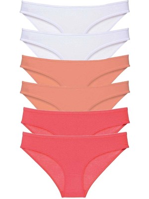 Liyuza 6 Adet Süper Eko Set Likralı Kadın Slip Külot 551