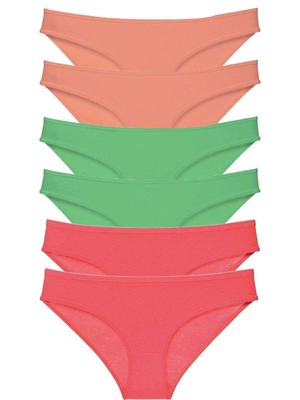 Liyuza 6 Adet Süper Eko Set Likralı Kadın Slip Külot 549