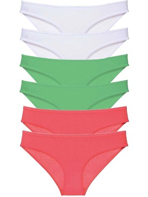 Liyuza 6 Adet Süper Eko Set Likralı Kadın Slip Külot 552