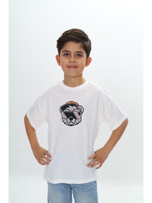 Toontoy Erkek Çocuk Baskılı Bisiklet Yaka Kısa Kollu Tişört