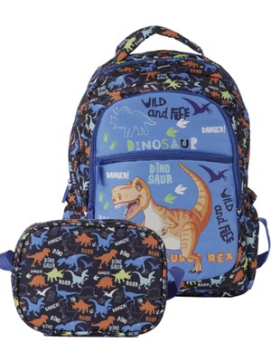 Tom Çanta Dinosaur Okul Çantası Çnt 5110/05 Okul Çantası ve Beslenme Seti