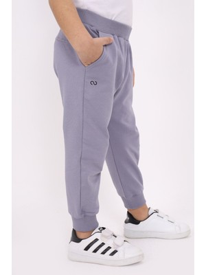 Toontoy Erkek Çocuk Baskılı Beli Paçası Ribanalı Cepli Basic Jogger Eşofman Altı - 2 Iplik