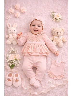 Ozz Baby 0-3 Ay Kız Elegant 7'li Hastane Çıkışı Set