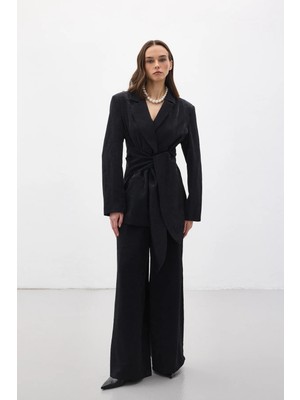 Sateen Freya Pantolon - Siyah