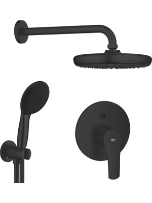 Grohe Eurosmart Ankastre Banyo/duş Seti-Siyah