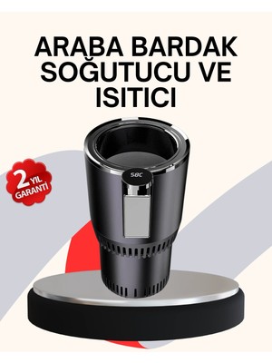 Epilons Mey Ithalat® Araba Bardaklığı Isıtma Soğutma Ayarlı Çakmak Girişli Akıllı Model