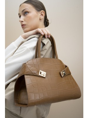 Luvi BYN2286 Taba Kadın Kol Çantası