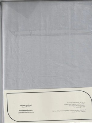 Özdilek Çarşaf Fitted Yastıklı Ranforce 180*200 Sılver Colourıst