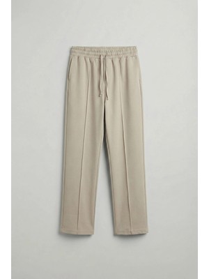 Abluka Online Erkek Beli Lastikli Baggy Pantolon Krem