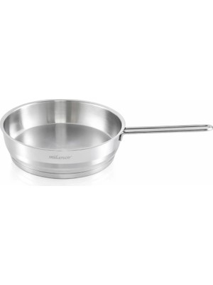 Milanor Aster 26 cm Paslanmaz Çelik Tava