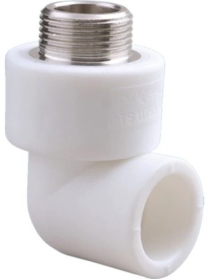 Epilons Mey Ithalat® Pvc Boru Pprc Dış Dişli Dirsek 20X3/4'' 10 Adet