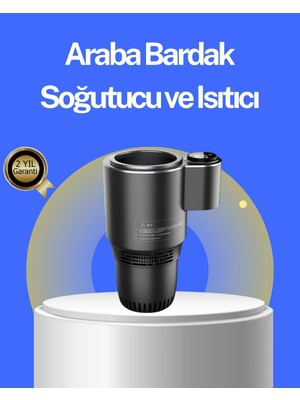 Epilons Mey Ithalat® Araç Içi Isıtıcı Soğutucu Bardaklık 60°c Isıtma -4°c Soğutma