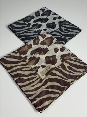 Sinem India Leopar Desen 2\'li Sorti  Eşarp -6294-08