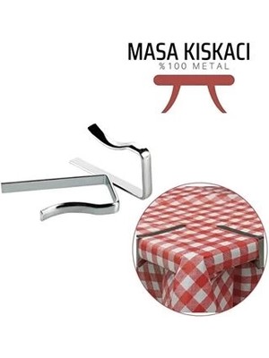 Epilons Mey Ithalat® Masa Örtüsü Klipsi - Metal Masa Kelepçesi Masa Örtüsü Sabitleyici 4 Adet