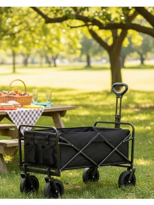 Epilons Mey Ithalat® Katlanabilir Eşya Taşıma Arabası Kamp Plaj ve Bahçe Kullanımına Uygun
