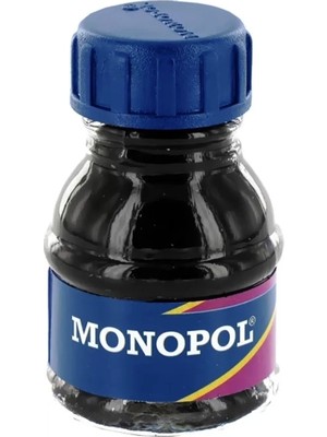 Monopol Çini Mürekkebi Cam Şişede Mavi 15 ml 1 Adet