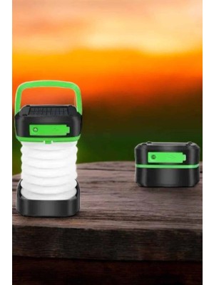 Epilons Mey Ithalat® Katlanabilir Kamp Lambası Solar Fener Görünümlü 3 Kademeli Şarjlı
