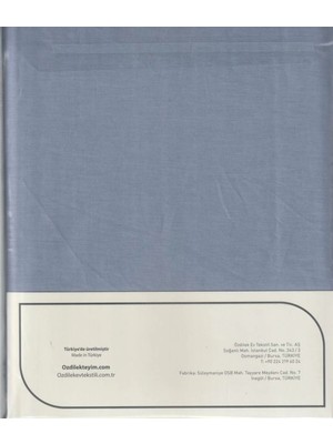 Özdilek Çarşaf Fitted Yastıklı Ranforce 100*200 Buzmavi Colourıst