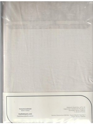 Özdilek Çarşaf Fitted Yastıklı Ranforce 100*200 Vanılya Colourıst