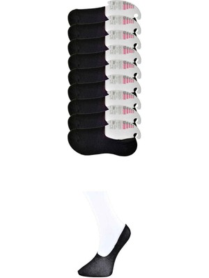 Liyuza Siyah Kadın Babet Çorap 9 Çift
