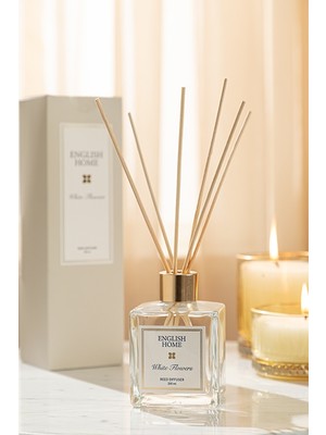 English Home Beyaz Çiçekler Çubuklu Oda Kokusu 200 ml
