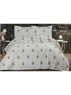 Çeyiz Merkezi Fulya Nakışlı Şönil 3 Parça Pike Takımı – Çift Kişilik ( Kutulu)