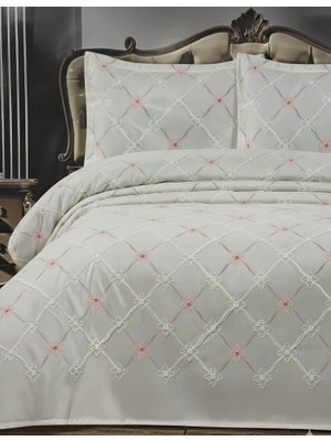 Çeyiz Merkezi Melisa Nakışlı Şönil 3 Parça Pike Takımı – Çift Kişilik ( Kutulu)