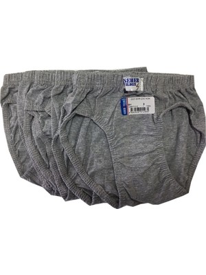 Seher Yıldızı Gri Erkek Çocuk Külot 6'lı Paket %100 Pamuklu Yumuşak Dokulu Rahat Tasarım