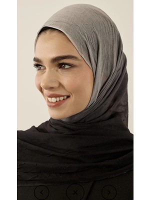 Modakaşmir Aminenesil Degrade Aya Şal Antik Bej Siyah Renk