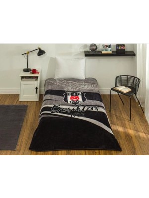 Çeyiz Merkezi Taç Beşiktaş Taraftar Battaniyesi Lisanslı - Tek Kişilik