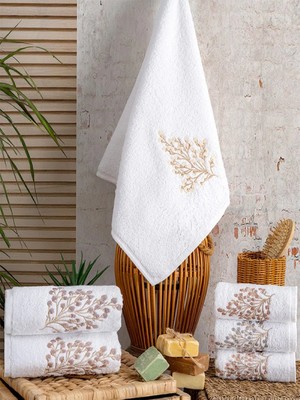 Çeyiz Merkezi Hazangülü Irem Pamuklu  6lı Kutulu Havlu (50X90)