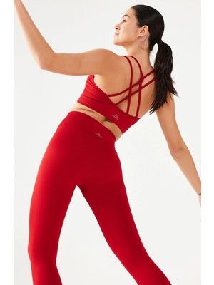 COMEUP Ince Askılı Spor Sütyen Kırmızı