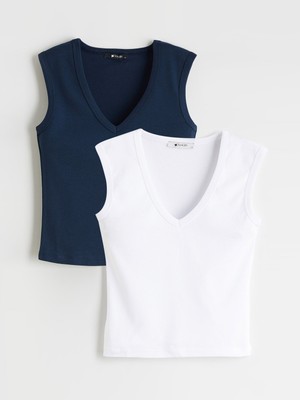 Soulife V Yaka Kadın Atlet 2'li