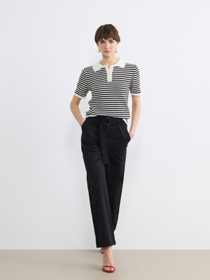 Soulife Beli Kemerli Kadın Pantolon