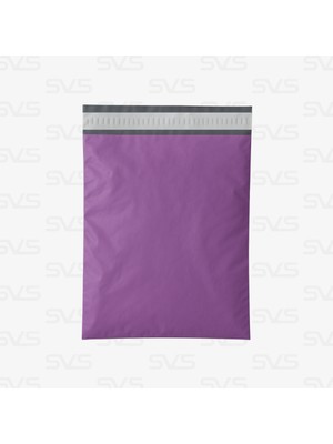 Svs Etiket Plastik Cepsiz Lila - Pembe Kargo Poşeti - 45X55+5 / 100 Adet