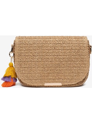 Greyder Kadın Deve Tüyü Çapraz Çanta 6Y2CN69702