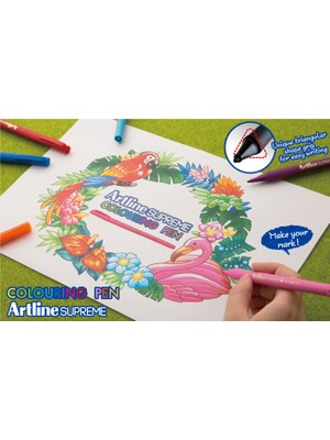 Artline Supreme Koyu Kahverengi Keçe Uçlu Kalem 0.6 mm 1 Adet Üçgen Gövdeli Yazım Konforu