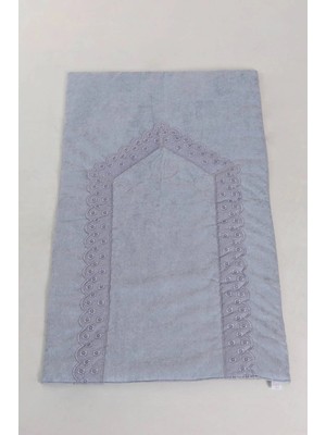 Çeyiz Merkezi Kadife Fistolu Seccade - Gri