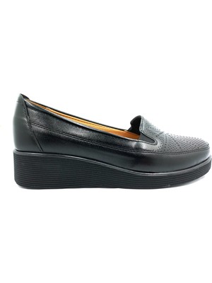 Christina 596, Siyah 36 42 Büyük Numara Ortapedi Anne Ayakkabısı